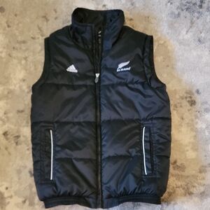 Adidas Kids Black Quilted Vest